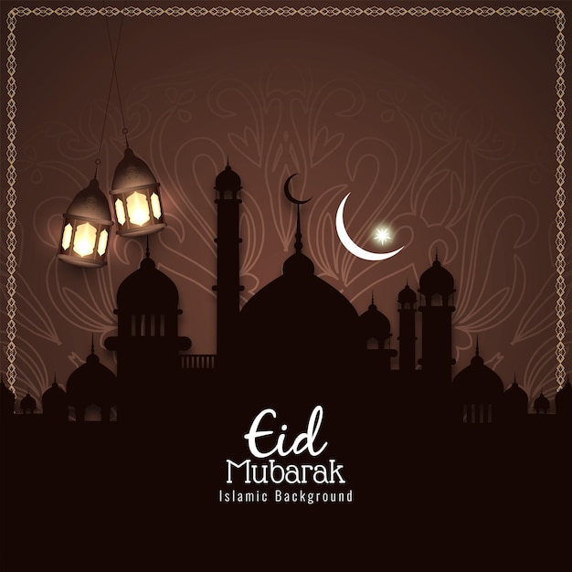 Eid Mubarak achtergrond vector