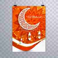 Gratis vector eid mubarak brochure