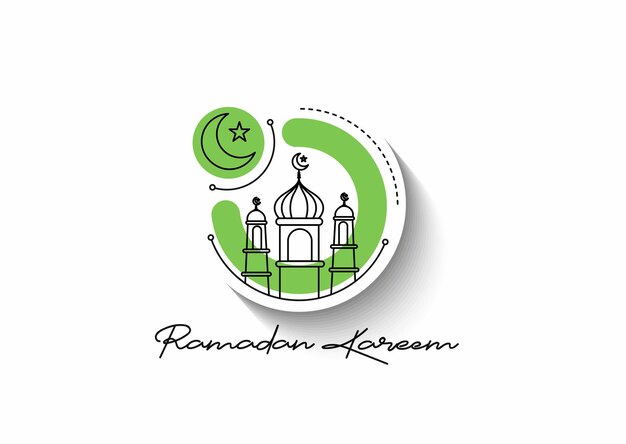 Eid Mubarak Ramadan Kareem moslimfestival achtergrondontwerp