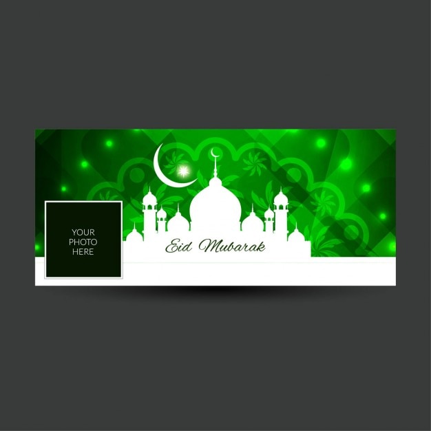 Gratis vector eid mubarak religieuze facebook tijdlijn deksel