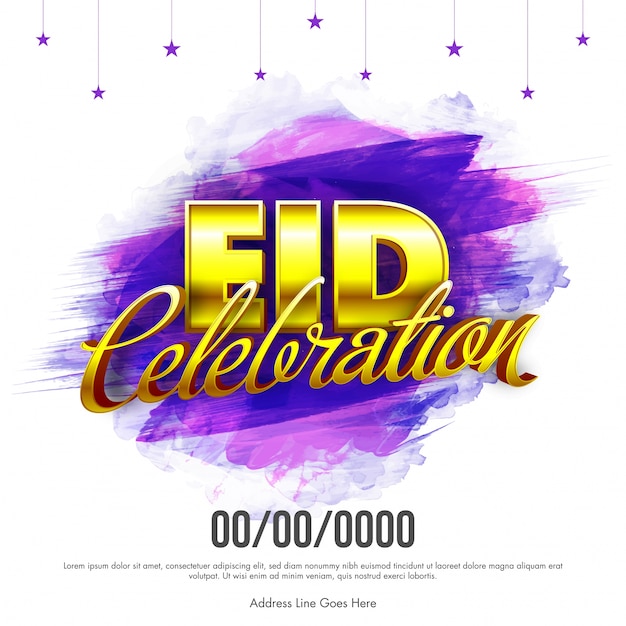 Gratis vector eid viering achtergrond