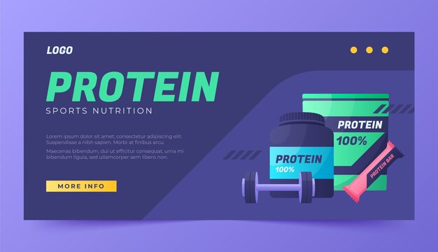 Eiwitsupplementen horizontale banner