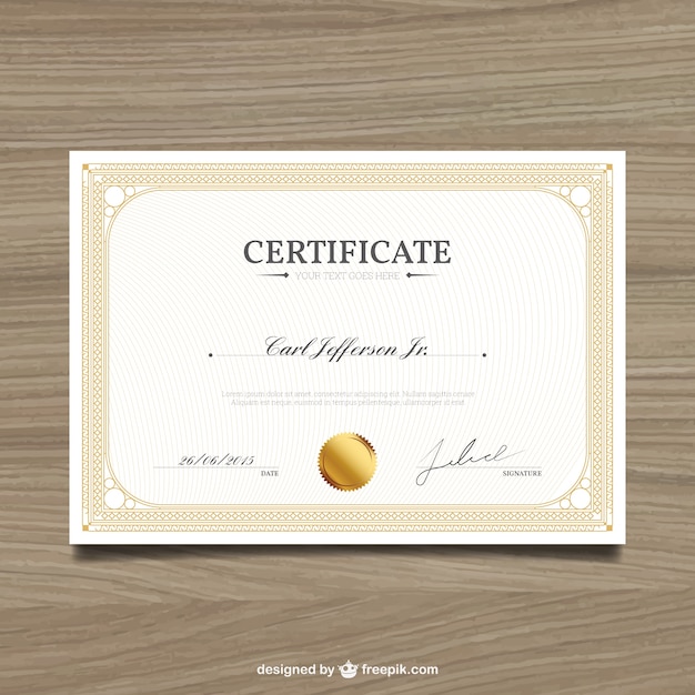 Elegant certificaat