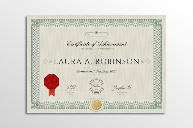 Elegant certificaatsjabloon