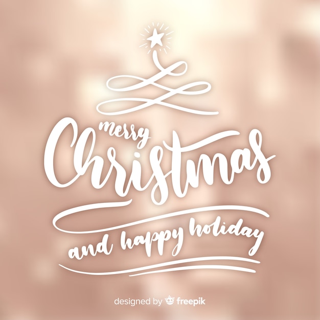 Gratis vector elegant christmas belettering achtergrond