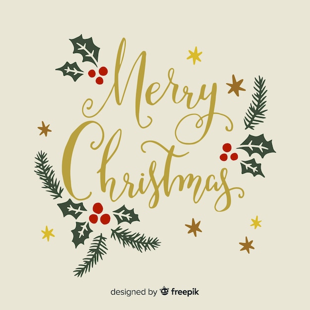 Elegant christmas belettering achtergrond