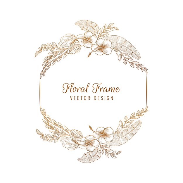 Elegant circulaire bruiloft bloemen frame