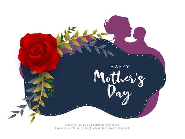 Elegant Happy Mothers day viering mooi achtergrondontwerp