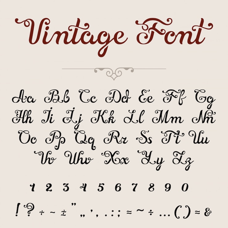 Gratis Vector elegant kalligrafische script lettertype. kalligrafie letters lettertype letters