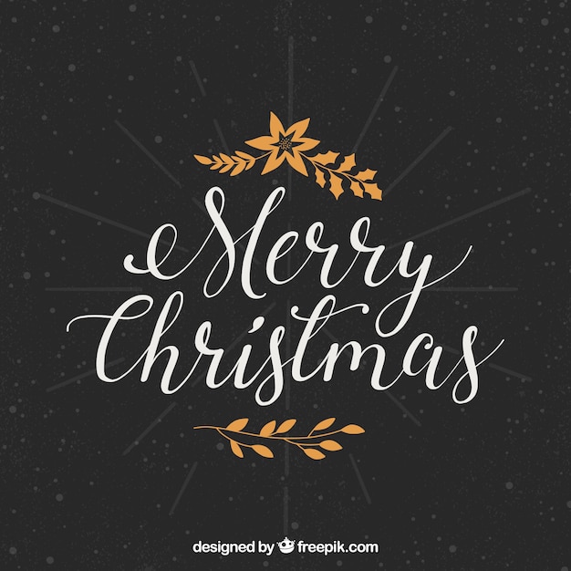 Gratis vector elegant kerstbelettering