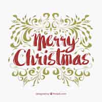 Gratis vector elegant kerstbelettering