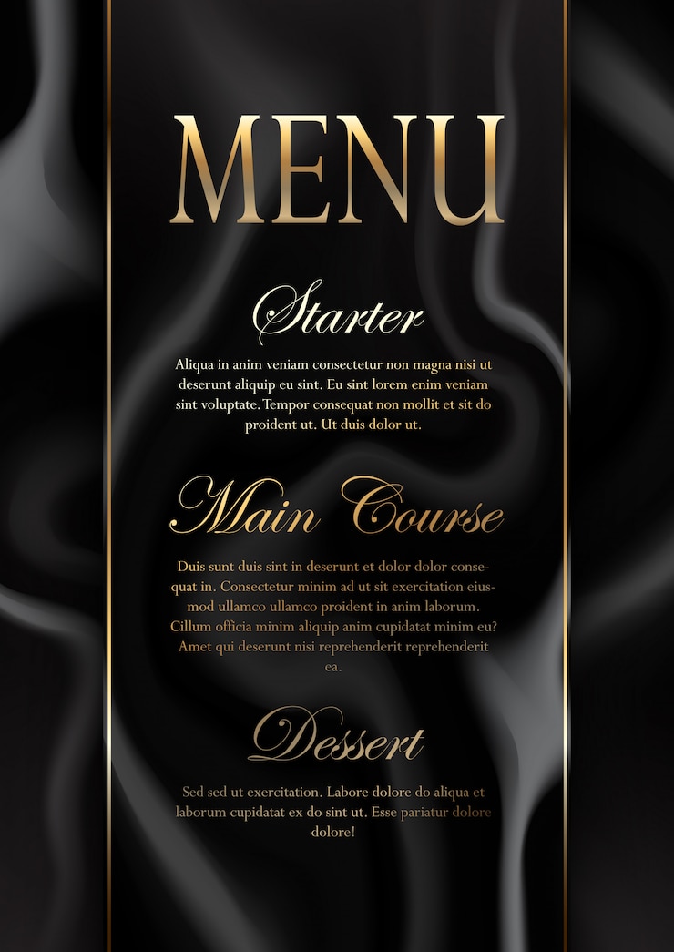Gratis Vector elegant ontwerp met marmeren textuurmenu