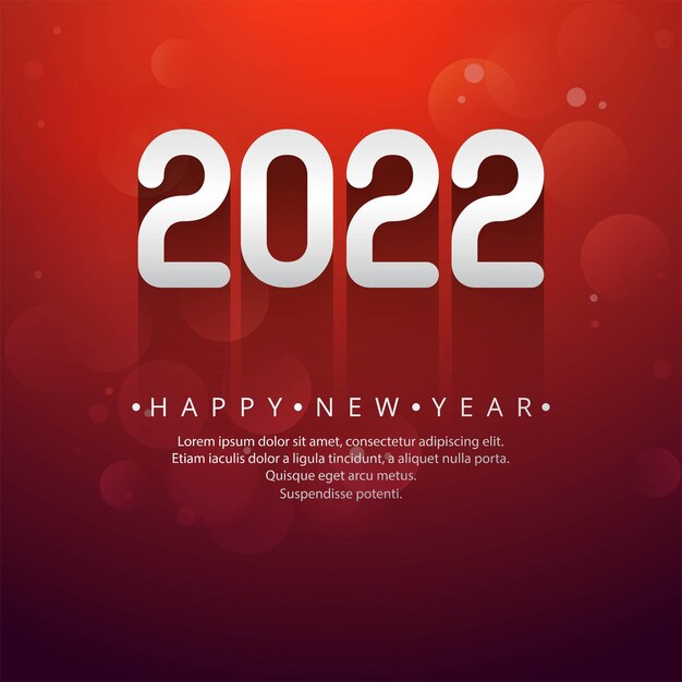 Elegante 2022 nieuwjaarskaart viering achtergrond