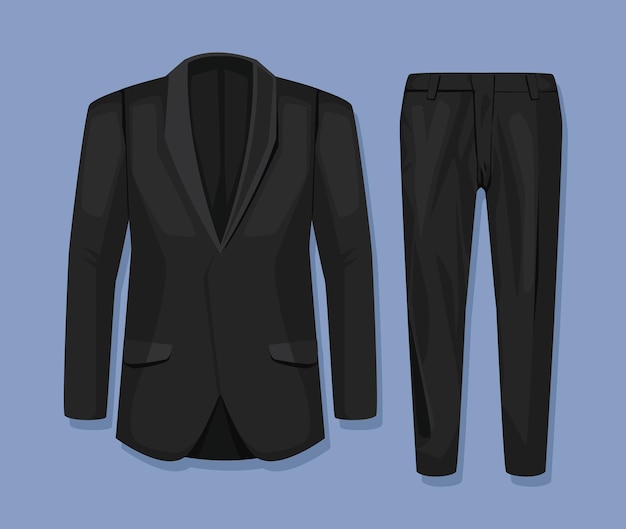 Gratis vector elegante broek en jas