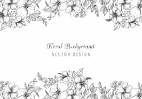 Gratis vector elegante bruiloft decoratieve bloemen achtergrond