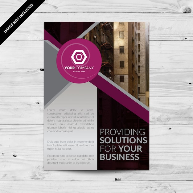 Gratis vector elegante business flyer