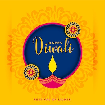 Elegante diwali festival decoratieve achtergrond