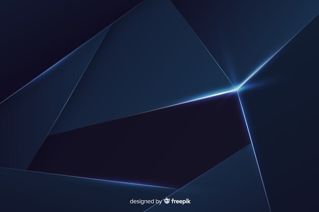 Elegante donkerblauwe veelhoekige achtergrond