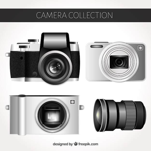 Elegante en realistische camera collectie