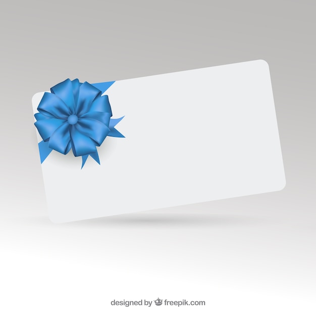 Elegante gift card met lint