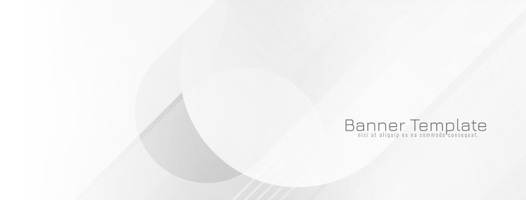 Gratis Vector elegante glanzende witte kleur strepen geometrische trendy banner