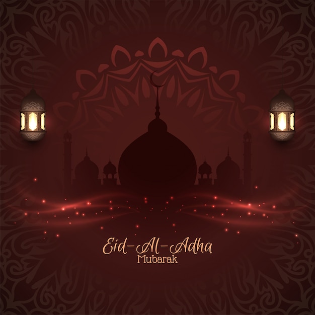 Elegante islamitische Eid-Al-Adha mubarak achtergrond