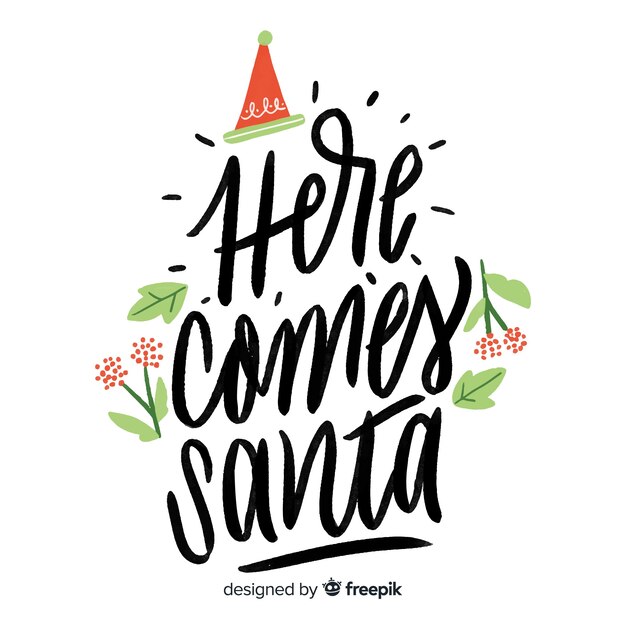 Elegante kerst belettering