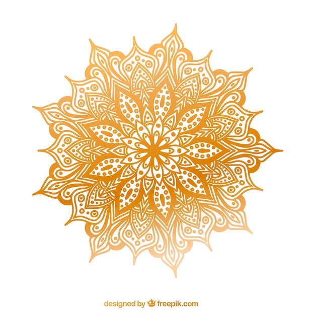 Gratis vector elegante mandala achtergrond