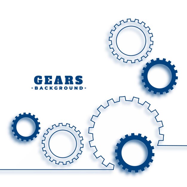 elegante mechanische versnellingswielbeweging witte achtergrond