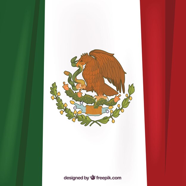 Elegante Mexicaanse vlagachtergrond