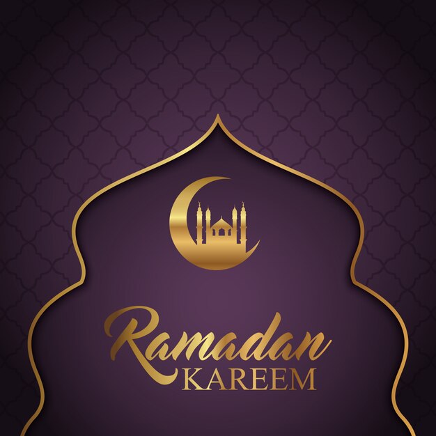 Elegante Ramadan Kareem-achtergrond