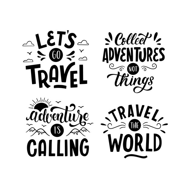 Elegante reisbeletteringset