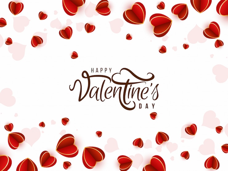 Gratis Vector elegante rode harten voor valentijnsdag