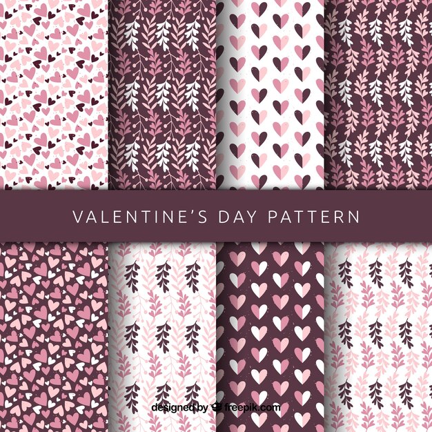 Elegante valentijn patroon-collectie