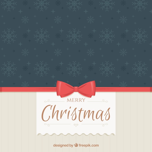 Gratis vector elegante vintage kerst achtergrond met boog