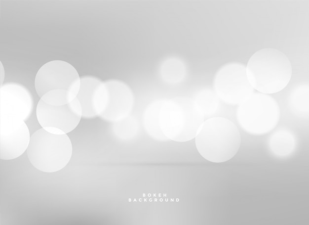 elegante witte lichten bokeh achtergrond