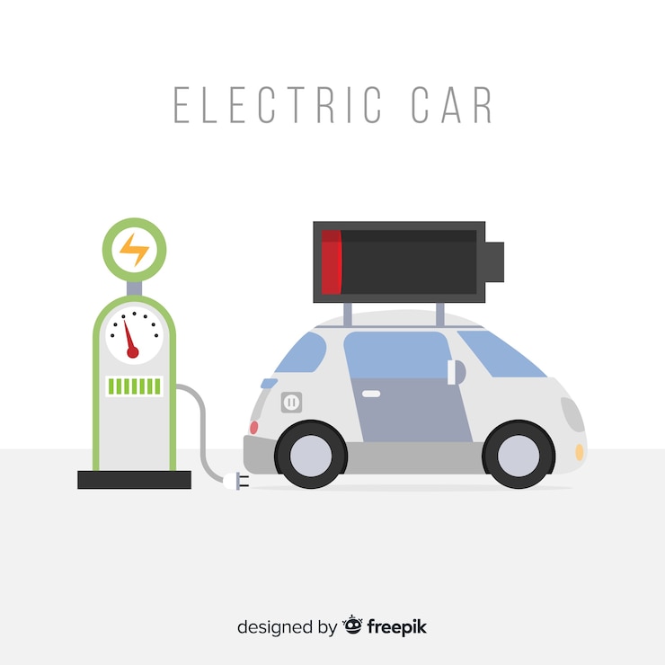Gratis Vector elektrische auto