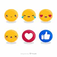 Gratis vector emoji-verzameling