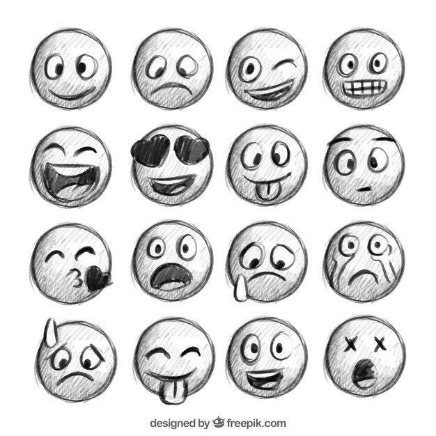 emoticons schetsen