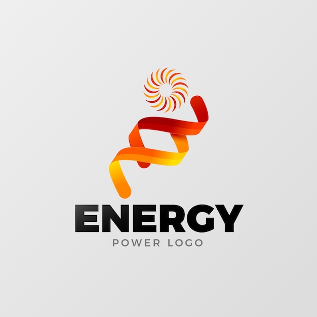 Gratis vector energie logo ontwerp