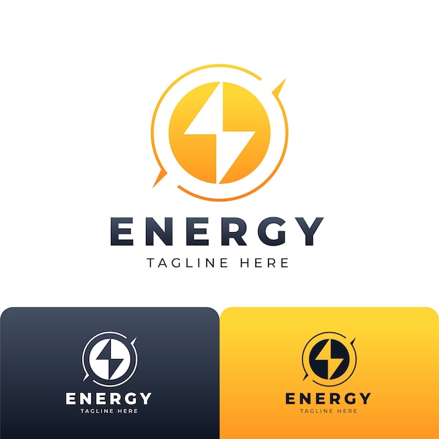 Gratis vector energie logo ontwerp