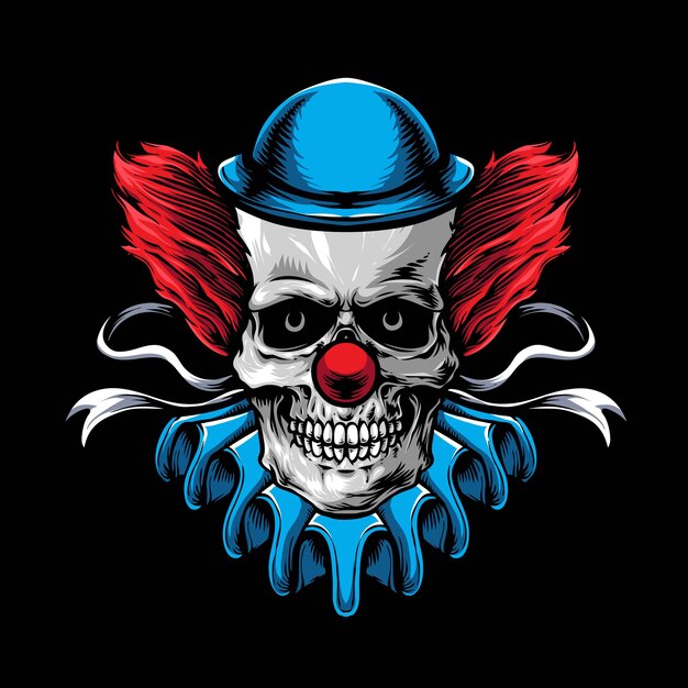 eng schedel clown vector logo