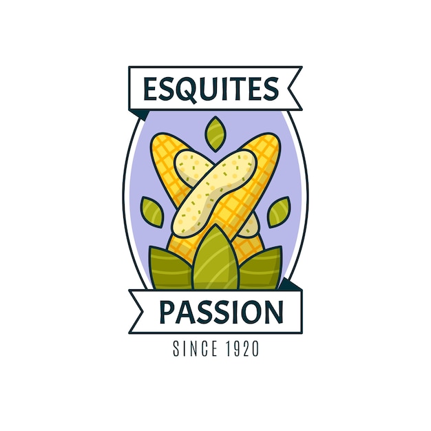 Esquites-logo ontwerpsjabloon