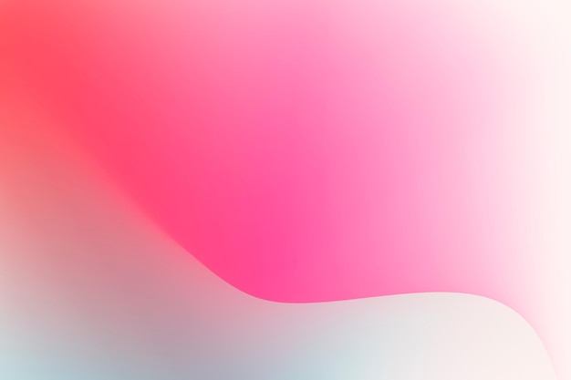 Esthetische golfgradiënt achtergrondvector met roze en blauw