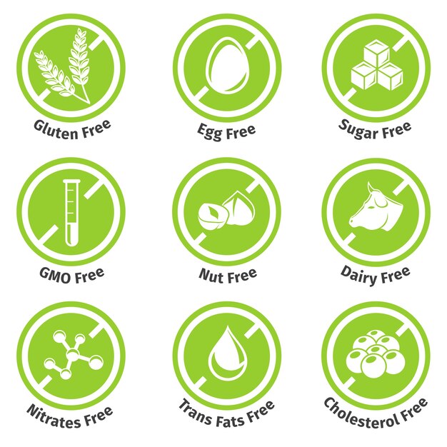 Etiketten voor allergenenvrije producten