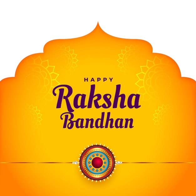 Etnisch raksha bandhan festival achtergrondontwerp