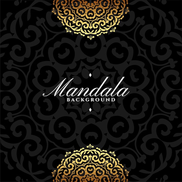 Gratis vector etnische mandala patroon achtergrond voor islamitisch textielontwerp