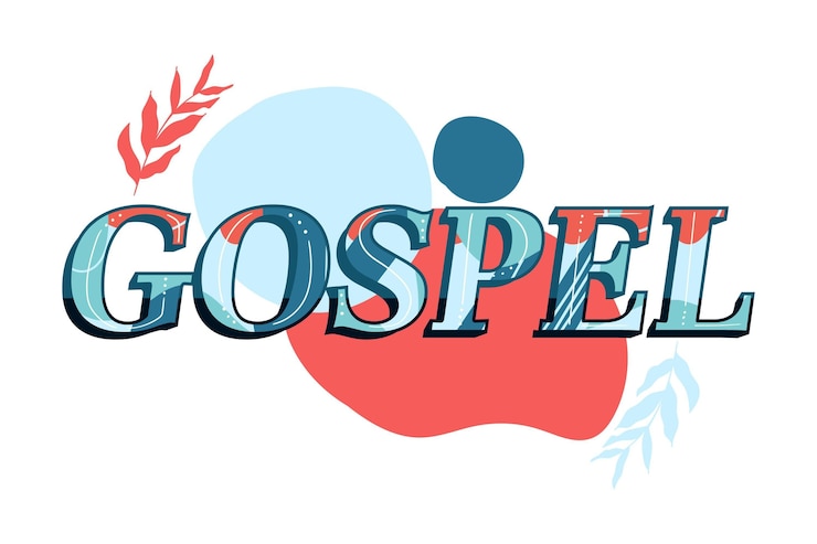 Gratis Vector evangelie woord concept