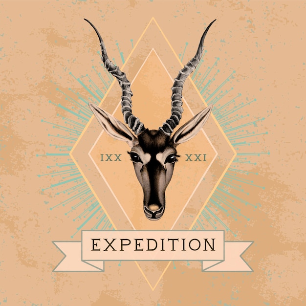 Expeditie reizen logo ontwerp vector