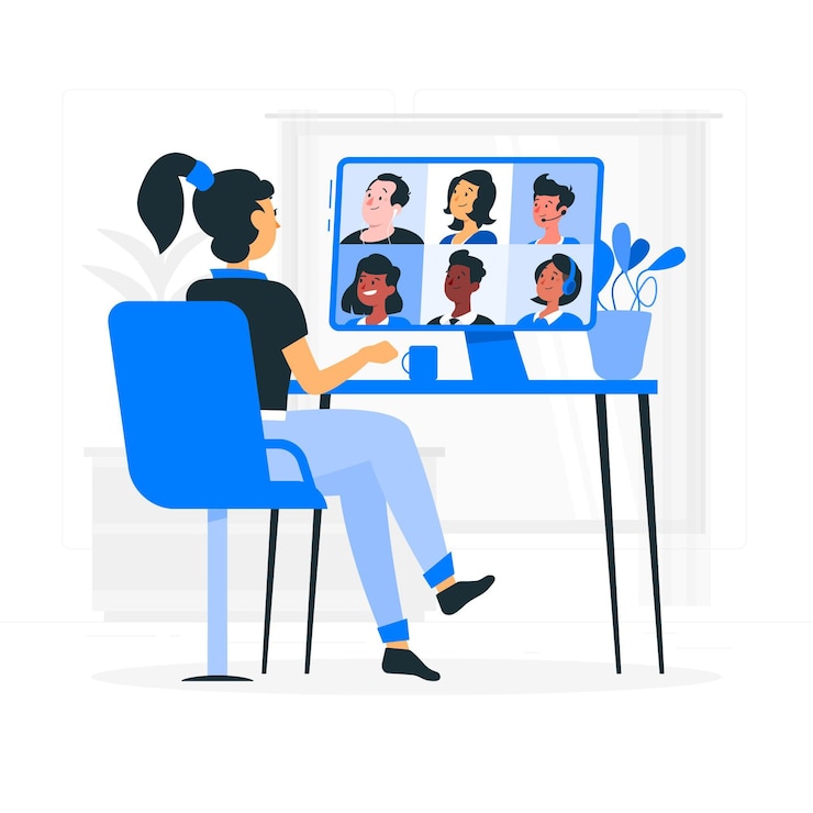 Gratis Vector externe team concept illustratie